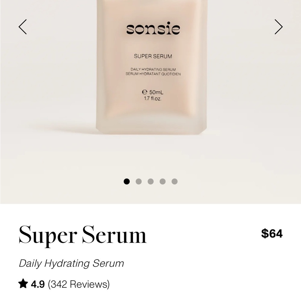 NIB: Sonsie Skin set Super Serum & Cleaning Mousse $96 Pamela Anderson’s line - Picture 2 of 16